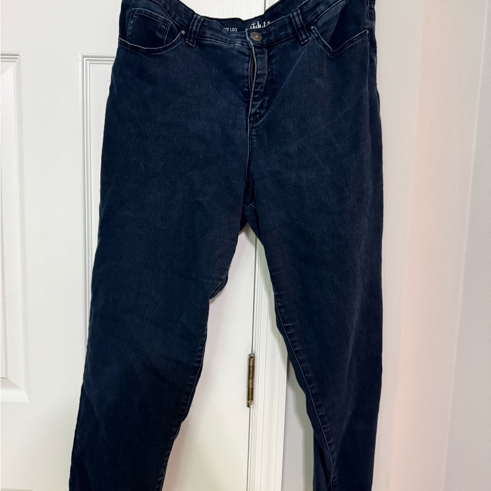 Style & Co Dark Blue Curvy Skinny Women's Jeans